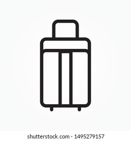 suitcase icon graphic design vector illustration