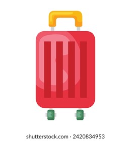 Suitcase icon for holiday. Vector design