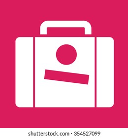 Suitcase icon Illustration design