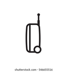 suitcase icon illustration isolated vector sign symbol