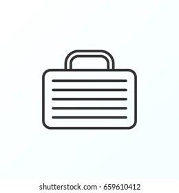 Suitcase icon illustration isolated vector sign symbol