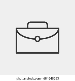 Suitcase icon illustration isolated vector sign symbol