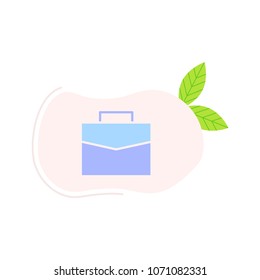 Suitcase icon illustration vector symbol