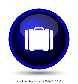 Suitcase icon. Internet button on white background. EPS10 vector
