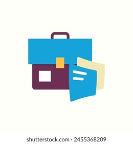 suitcase icon, isolated icon in light background, perfect for website, blog, logo, graphic design, social media, UI, mobile app