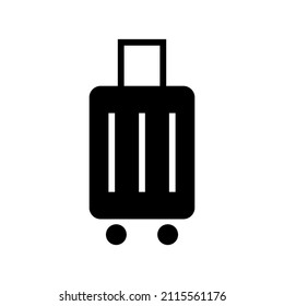 Suitcase icon isolated on white background