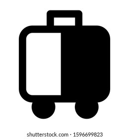 suitcase icon isolated sign symbol vector illustration - high quality black style vector icons
