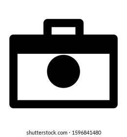 suitcase icon isolated sign symbol vector illustration - high quality black style vector icons
