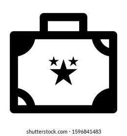 suitcase icon isolated sign symbol vector illustration - high quality black style vector icons
