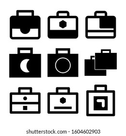 suitcase icon isolated sign symbol vector illustration - Collection of high quality black style vector icons

