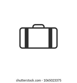 Suitcase Icon isolated white background