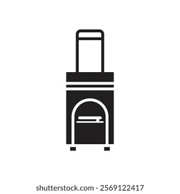 Suitcase icon Line Art Logo set