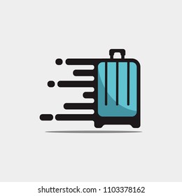 suitcase icon logo design