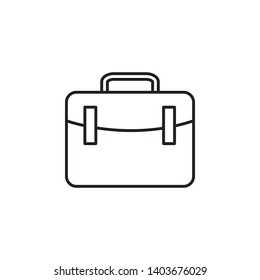 suitcase icon logo design template