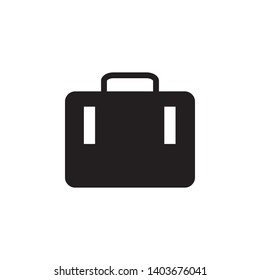 suitcase icon logo design template