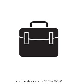 suitcase icon logo design template