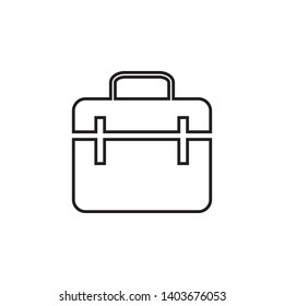 suitcase icon logo design template