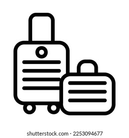 Suitcase icon or logo illustrtion for website. perfect use for web,pattem,design,etc.


