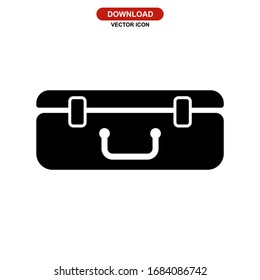 suitcase icon or logo isolated sign symbol vector illustration - high quality black style vector icons
