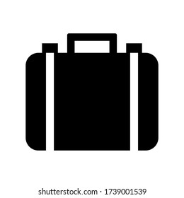 suitcase  icon or logo isolated sign symbol vector illustration - high quality black style vector icons
