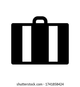 suitcase  icon or logo isolated sign symbol vector illustration - high quality black style vector icons
