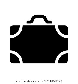 suitcase  icon or logo isolated sign symbol vector illustration - high quality black style vector icons
