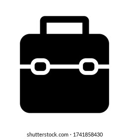 suitcase  icon or logo isolated sign symbol vector illustration - high quality black style vector icons
