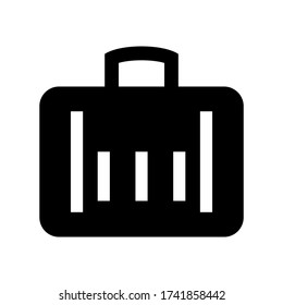 suitcase  icon or logo isolated sign symbol vector illustration - high quality black style vector icons
