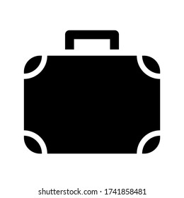 suitcase  icon or logo isolated sign symbol vector illustration - high quality black style vector icons
