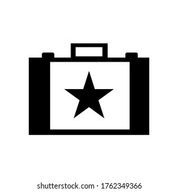 suitcase icon or logo isolated sign symbol vector illustration - high quality black style vector icon
