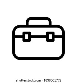 suitcase icon or logo isolated sign symbol vector illustration - high quality black style vector icons

