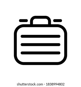 suitcase icon or logo isolated sign symbol vector illustration - high quality black style vector icons

