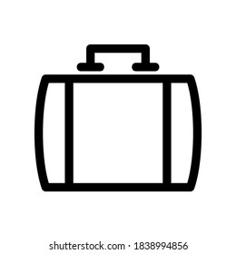 suitcase icon or logo isolated sign symbol vector illustration - high quality black style vector icons
