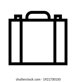 suitcase icon or logo isolated sign symbol vector illustration - high quality black style vector icons
