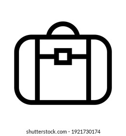 suitcase icon or logo isolated sign symbol vector illustration - high quality black style vector icons
