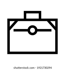 Koffer-Symbol oder Logo einzeln auf Zeichen, Vektorgrafik - hochwertige Vektorsymbole in schwarzem Stil
