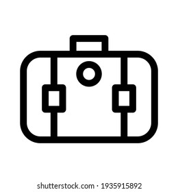 suitcase icon or logo isolated sign symbol vector illustration - high quality black style vector icons
