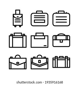 suitcase icon or logo isolated sign symbol vector illustration - Collection of high quality black style vector icons
