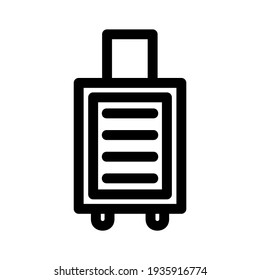 suitcase icon or logo isolated sign symbol vector illustration - high quality black style vector icons
