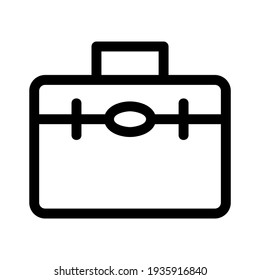 suitcase icon or logo isolated sign symbol vector illustration - high quality black style vector icons
