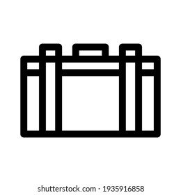 suitcase icon or logo isolated sign symbol vector illustration - high quality black style vector icons
