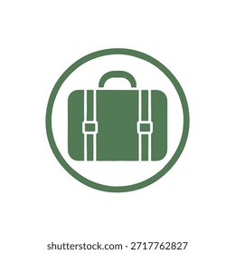 suitcase icon logo seal vector on white background
Vector stamp icon