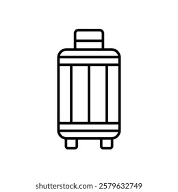 Suitcase icon logo sign set vector outline