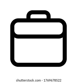Suitcase Icon Logo Template Illustration Design