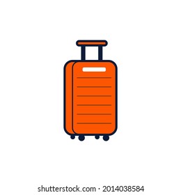 Logo des Koffer, Vektordesign-Vorlage. für Urlaubsreisen.