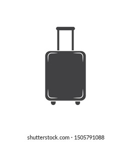 suitcase icon logo vector illustration design