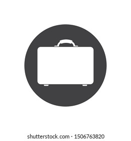suitcase icon logo vector illustration design