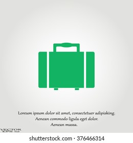 suitcase icon. luggage symbol