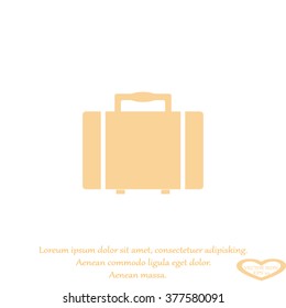 suitcase icon. luggage symbol