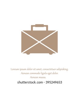 suitcase icon. luggage symbol